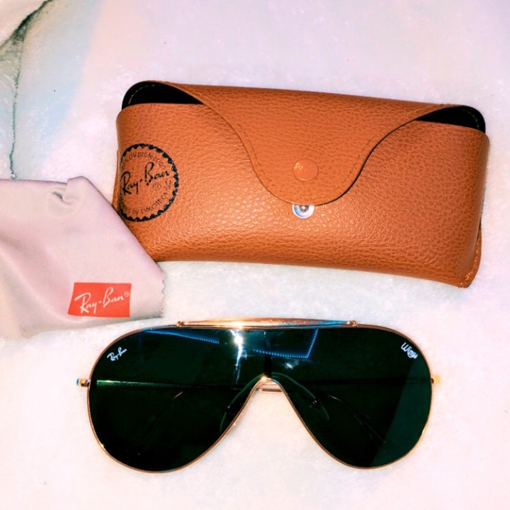 Ray Bans Original Wings Gold and Black